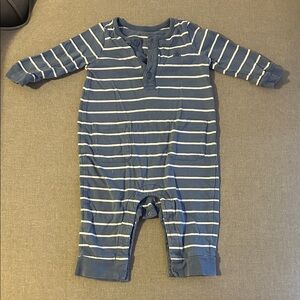 GAP Blue and White Striped Kids Footie